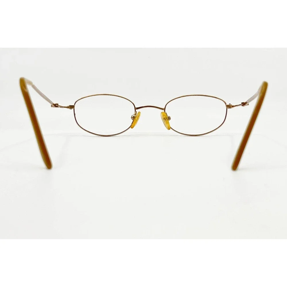 Marc' Andrea Eyeglasses Unisex Gold Oval Full Rim MA-82 44-21-145
